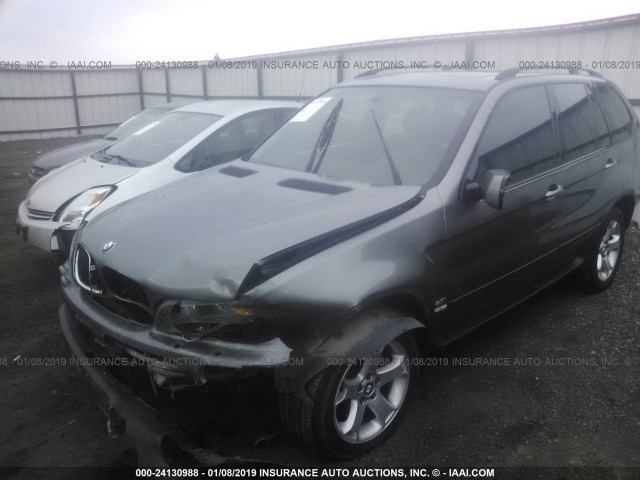5UXFA13595LY07075 - 2005 BMW X5 3.0I 棕色 照片 2