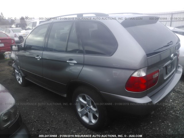 5UXFA13595LY07075 - 2005 BMW X5 3.0I 棕色 照片 3