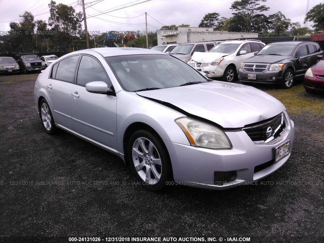 1N4BA41E68C807534 - 2008 NISSAN MAXIMA SE/SL SILVER photo 1