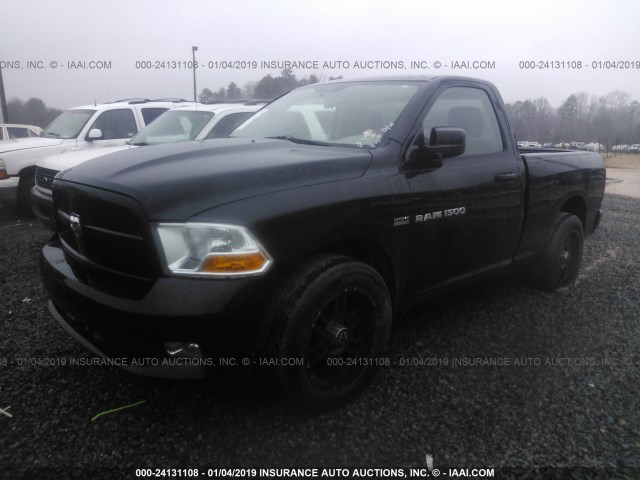 3C6JD6AT2CG145780 - 2012 DODGE RAM 1500 ST BLACK photo 2