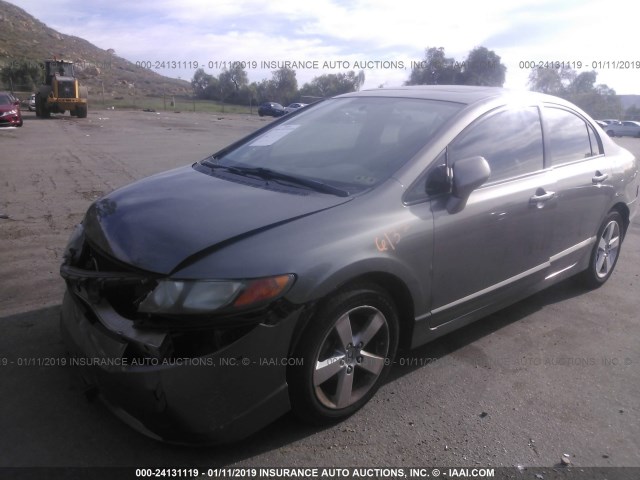 2HGFA16928H344375 - 2008 HONDA CIVIC EXL GRAY photo 2