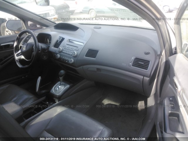 2HGFA16928H344375 - 2008 HONDA CIVIC EXL GRAY photo 5