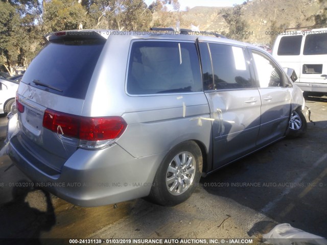 5FNRL3H62AB056310 - 2010 HONDA ODYSSEY EXL SILVER photo 4