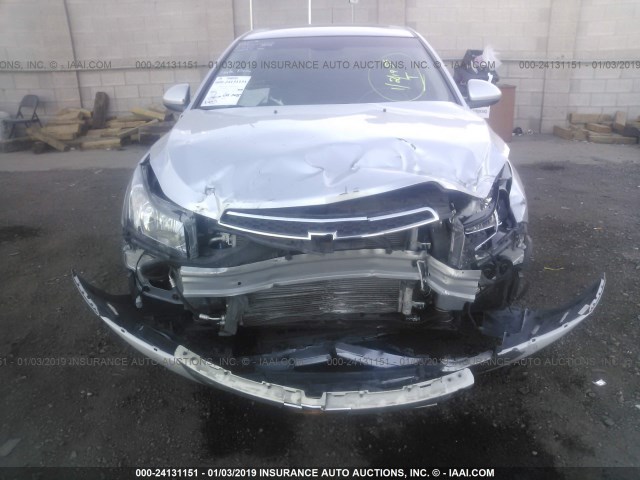 1G1P75SZ0E7140561 - 2014 CHEVROLET CRUZE SILVER photo 6