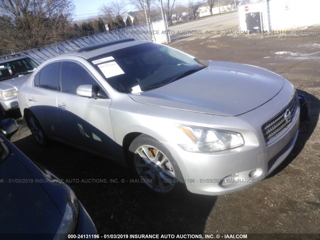 1N4AA5AP6BC869493 - 2011 NISSAN MAXIMA S/SV SILVER photo 1