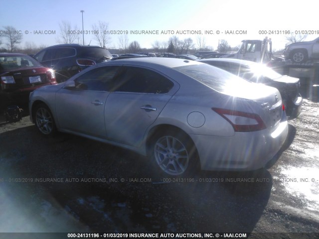 1N4AA5AP6BC869493 - 2011 NISSAN MAXIMA S/SV SILVER photo 3