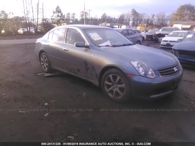 JNKCV51F75M302172 - 2005 INFINITI G35 BLUE photo 1