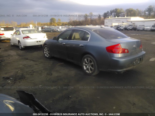 JNKCV51F75M302172 - 2005 INFINITI G35 BLUE photo 3