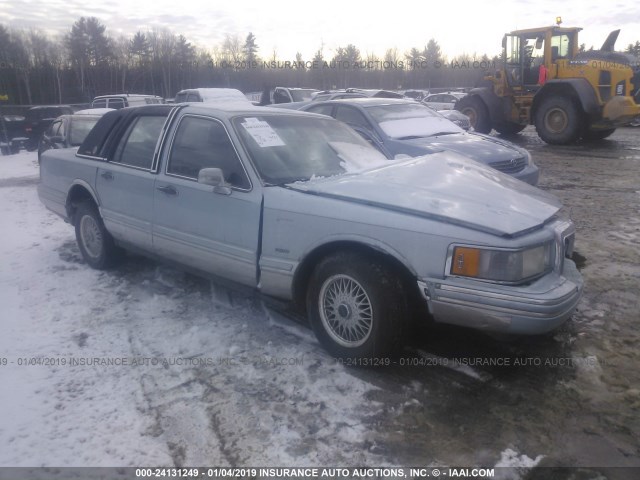 1LNLM81W3PY726316 - 1993 LINCOLN TOWN CAR EXECUTIVE BLUE photo 1