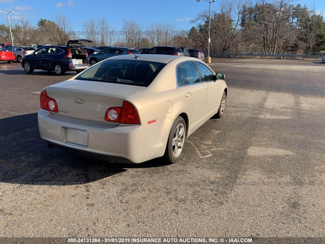 1G1ZH57B994199553 - 2009 CHEVROLET MALIBU 1LT Champagne photo 4