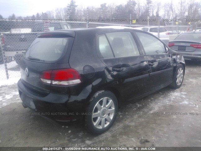 WVWDB7AJ6AW386806 - 2010 VOLKSWAGEN GOLF 黑色 照片 4