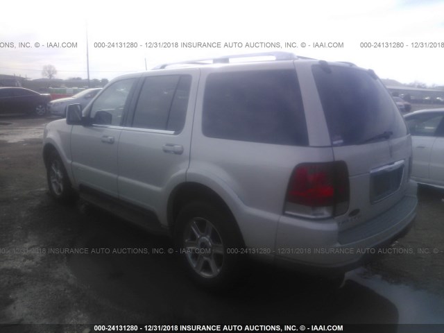 5LMEU68H55ZJ20458 - 2005 LINCOLN AVIATOR 奶油色 照片 3