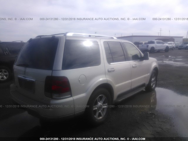 5LMEU68H55ZJ20458 - 2005 LINCOLN AVIATOR 奶油色 照片 4