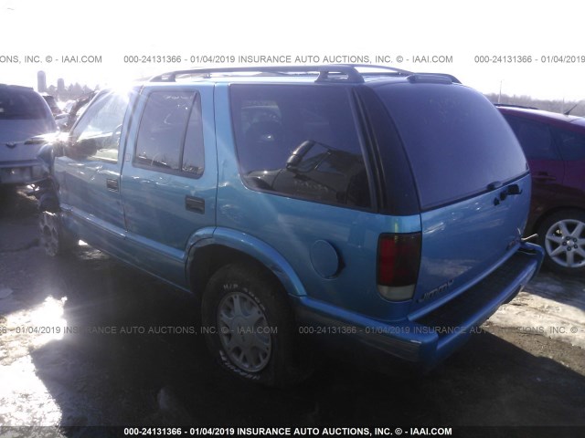 1GKDT13W4S2548769 - 1995 GMC JIMMY BLUE photo 3