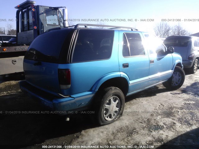 1GKDT13W4S2548769 - 1995 GMC JIMMY BLUE photo 4