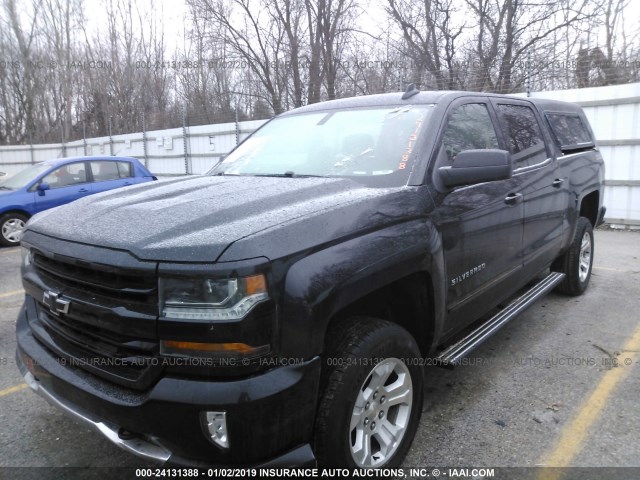 3GCUKREC7HG494058 - 2017 CHEVROLET SILVERADO K1500 LT BLACK photo 2