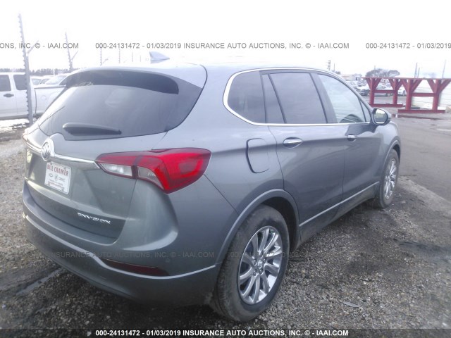 LRBFXCSA5KD005119 - 2019 BUICK ENVISION ESSENCE GRAY photo 4