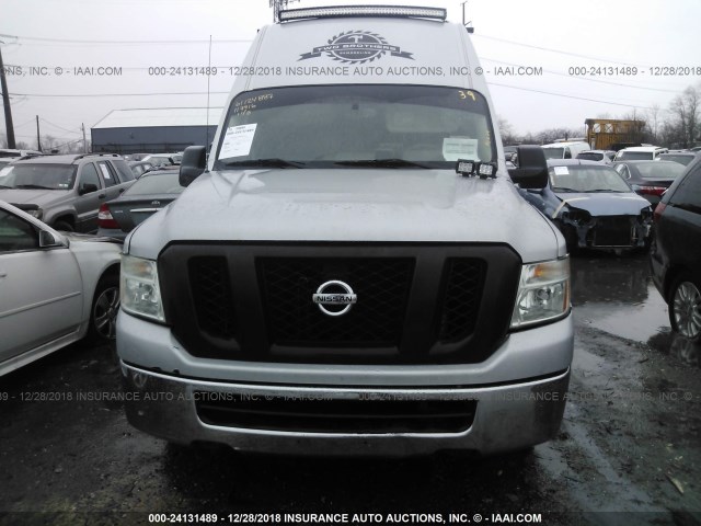 1N6BF0LX3CN117916 - 2012 NISSAN NV 2500 SILVER photo 6