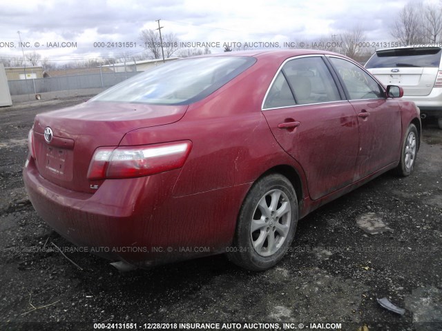 4T4BE46K49R139517 - 2009 TOYOTA CAMRY SE/LE/XLE 栗色 照片 4