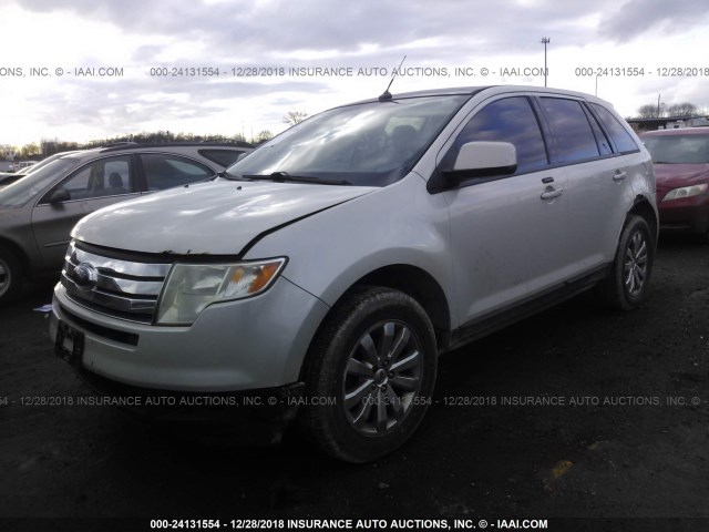 2FMDK48C97BA25887 - 2007 FORD EDGE SEL WHITE photo 2