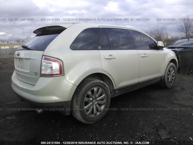 2FMDK48C97BA25887 - 2007 FORD EDGE SEL WHITE photo 4