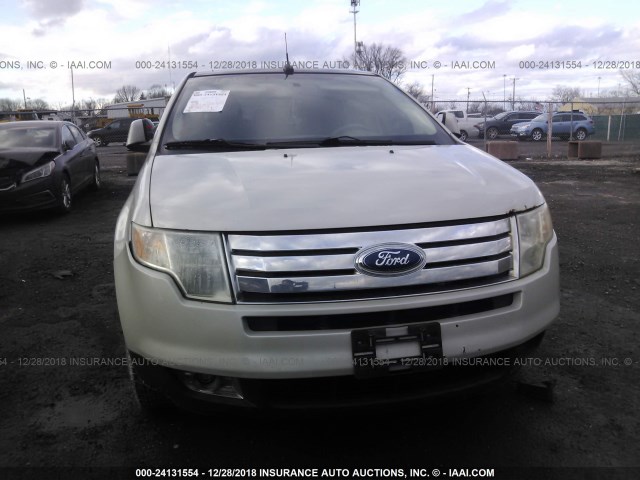 2FMDK48C97BA25887 - 2007 FORD EDGE SEL WHITE photo 6