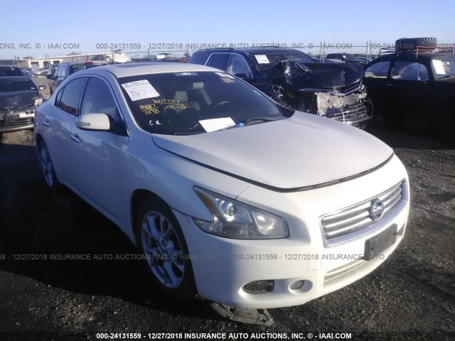 1N4AA5APXCC830732 - 2012 NISSAN MAXIMA S/SV WHITE photo 1