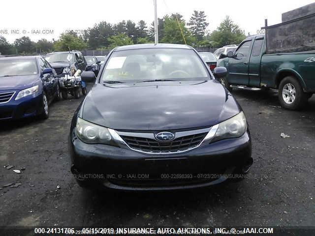 JF1GE61698H526944 - 2008 SUBARU IMPREZA 2.5I BLACK photo 6