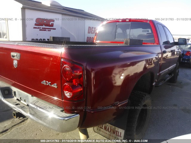 3D7MX48A57G819163 - 2007 DODGE RAM 3500 ST/SLT RED photo 4