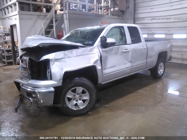 1GCVKREC5FZ287962 - 2015 CHEVROLET SILVERADO K1500 LT SILVER photo 2