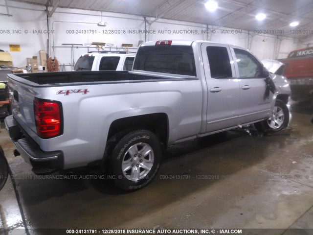 1GCVKREC5FZ287962 - 2015 CHEVROLET SILVERADO K1500 LT SILVER photo 4