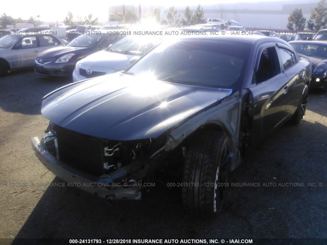 2C3CDXCT0FH729611 - 2015 DODGE CHARGER R/T GRAY photo 2