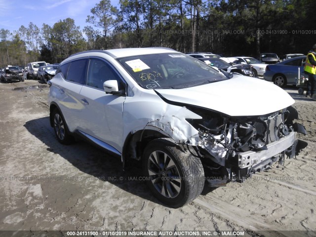 5N1AZ2MG9HN107118 - 2017 NISSAN MURANO WHITE photo 1