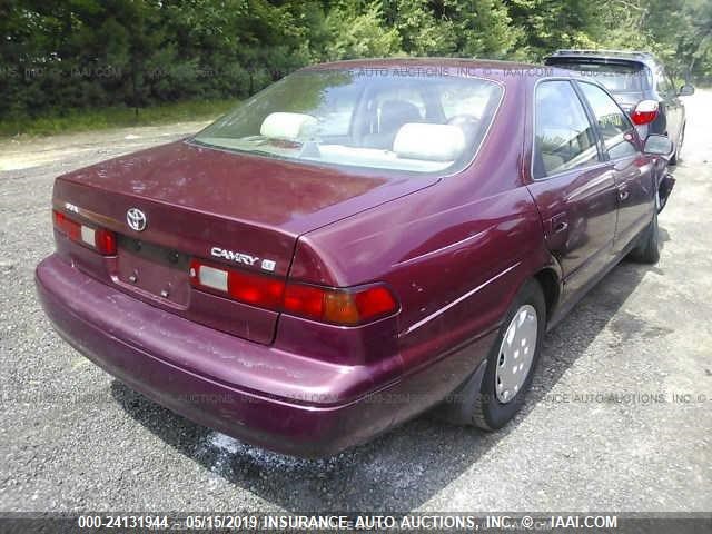 JT2BG22K9W0252166 - 1998 TOYOTA CAMRY CE/LE/XLE MAROON photo 4