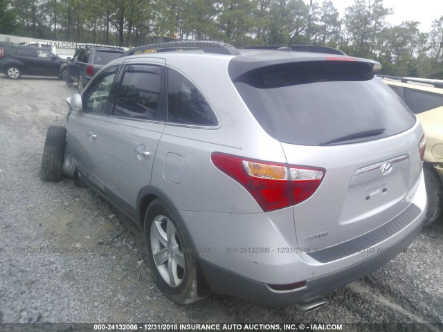 KM8NU4CC0BU170101 - 2011 HYUNDAI VERACRUZ GLS/LIMITED SILVER photo 3