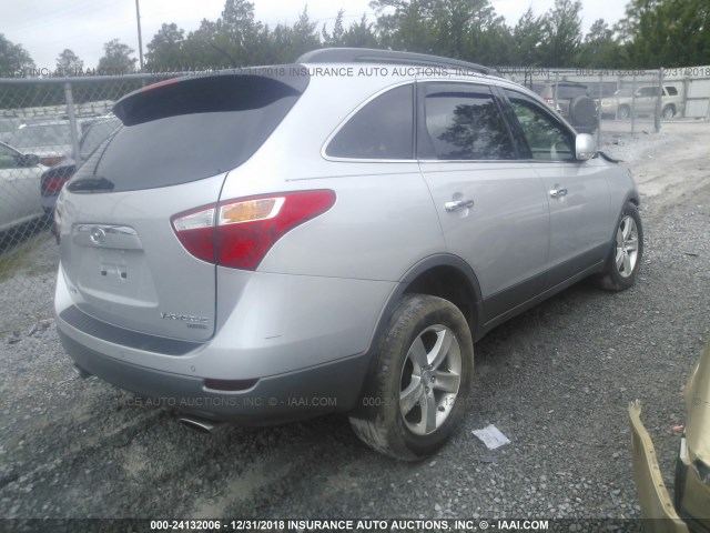 KM8NU4CC0BU170101 - 2011 HYUNDAI VERACRUZ GLS/LIMITED SILVER photo 4