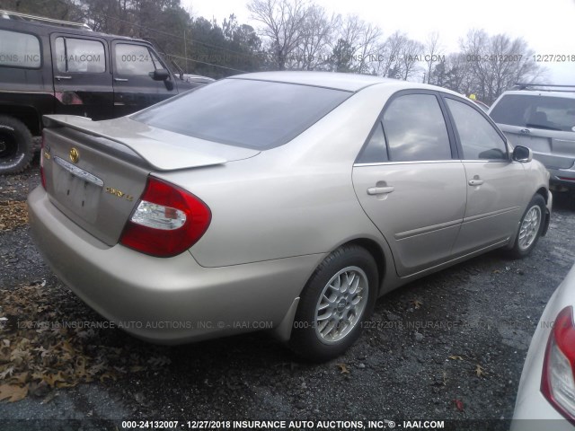 4T1BE32K23U213292 - 2003 TOYOTA CAMRY GOLD photo 4