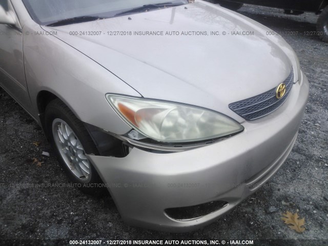 4T1BE32K23U213292 - 2003 TOYOTA CAMRY GOLD photo 6