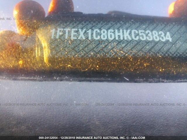 1FTEX1C86HKC53834 - 2017 FORD F150 SUPER CAB BLACK photo 9