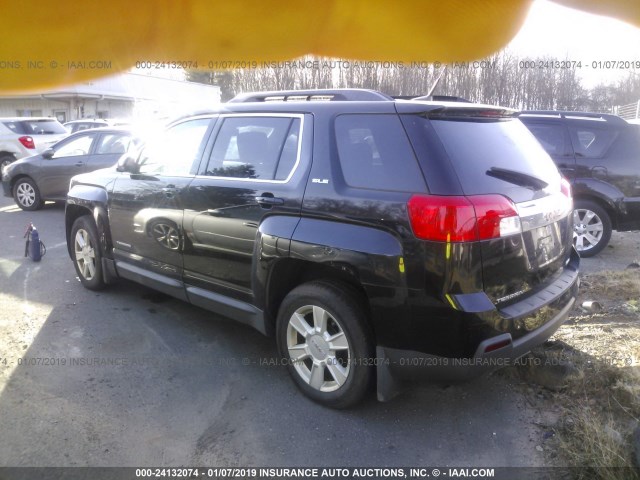 2GKFLTEK2C6366765 - 2012 GMC TERRAIN SLE BLACK photo 3