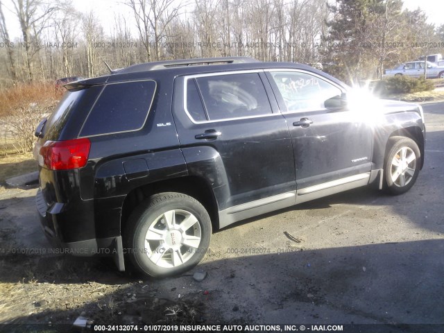 2GKFLTEK2C6366765 - 2012 GMC TERRAIN SLE BLACK photo 4