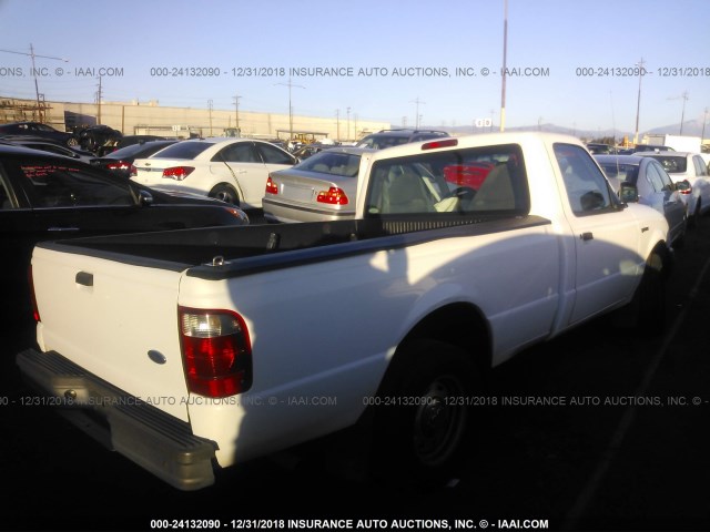 1FTYR10U72PA70378 - 2002 FORD RANGER WHITE photo 4