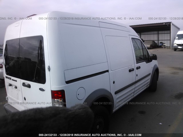 NM0LS7CN3DT172094 - 2013 FORD TRANSIT CONNECT XL WHITE photo 4