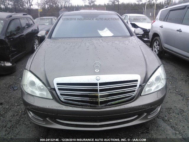 WDDNG71X57A080508 - 2007 MERCEDES-BENZ S 550 Dark Brown photo 6