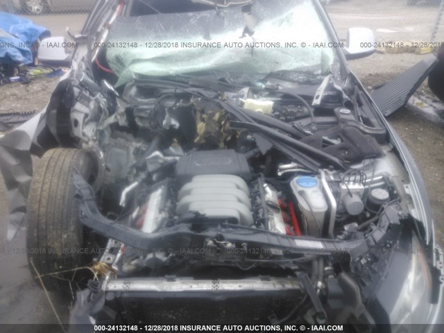 WA1VKAFP4AA040291 - 2010 AUDI Q5 PRESTIGE SILVER photo 10