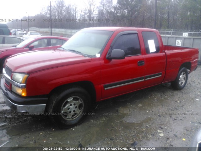 2GCEC19V031326732 - 2003 CHEVROLET SILVERADO C1500 RED photo 2