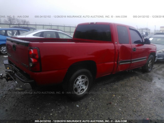 2GCEC19V031326732 - 2003 CHEVROLET SILVERADO C1500 RED photo 4