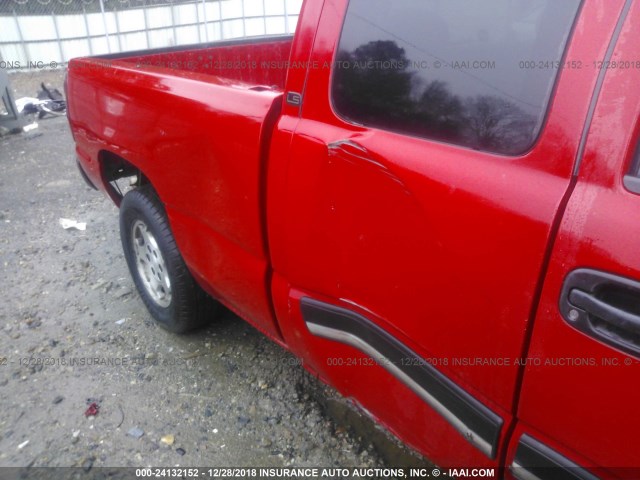 2GCEC19V031326732 - 2003 CHEVROLET SILVERADO C1500 RED photo 6