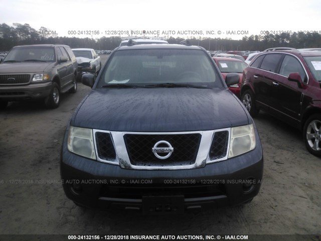 5N1AR1NN8AC629747 - 2010 NISSAN PATHFINDER S/LE/SE BLACK photo 6