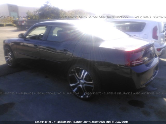 2B3KA43G87H677813 - 2007 DODGE CHARGER SE/SXT BLACK photo 3